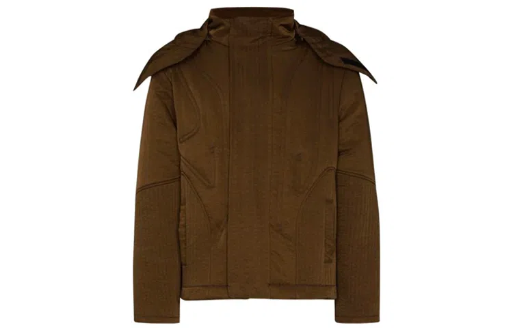 A-COLD-WALL* Nylon Hooded Jacket Brown