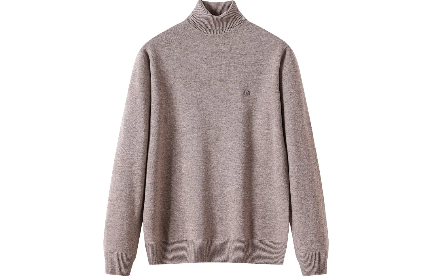 恒源祥 纯色高领针织毛衣 男款