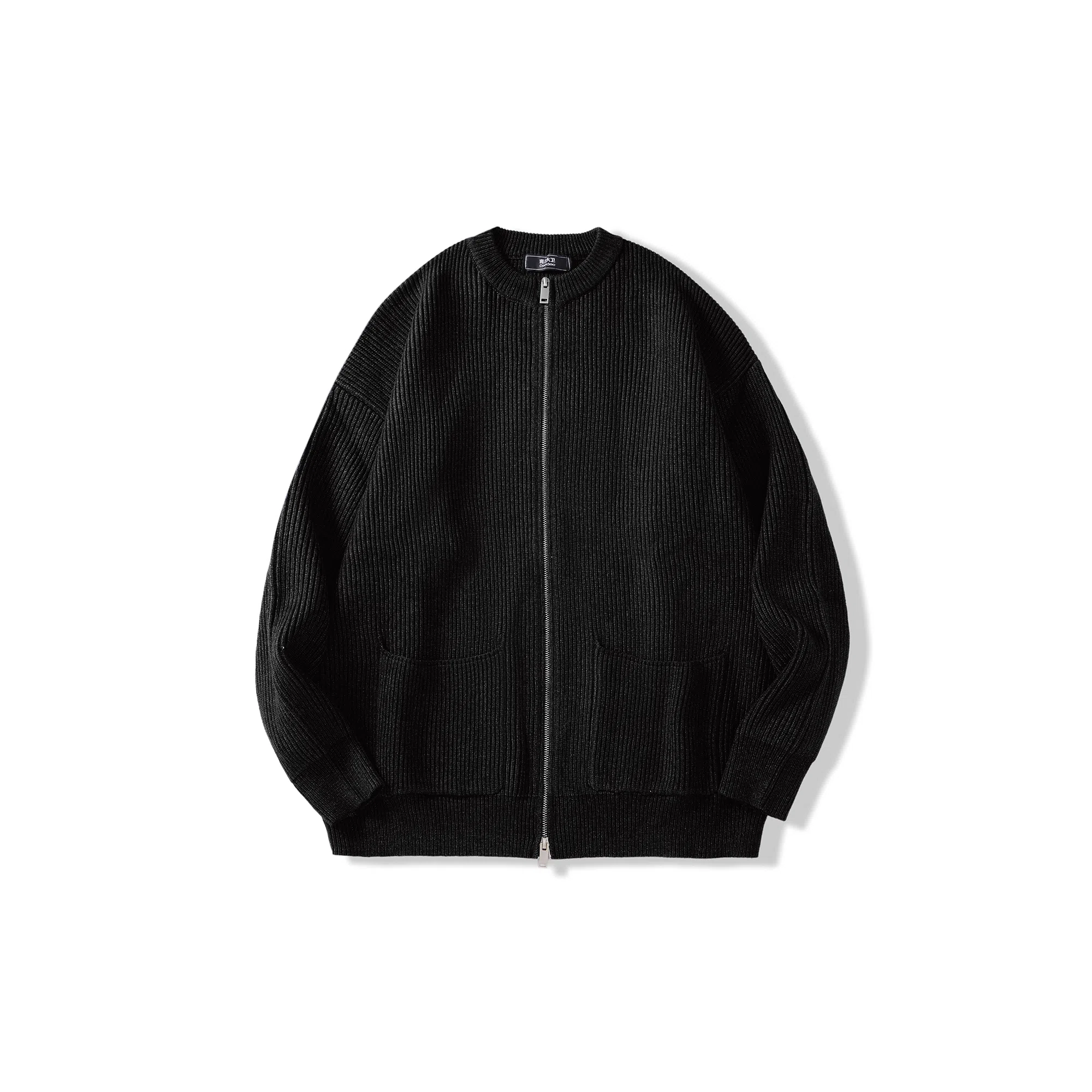 我是大卫 纯色慵懒开衫宽松休闲百搭韩系基础款针织衫 男女同款