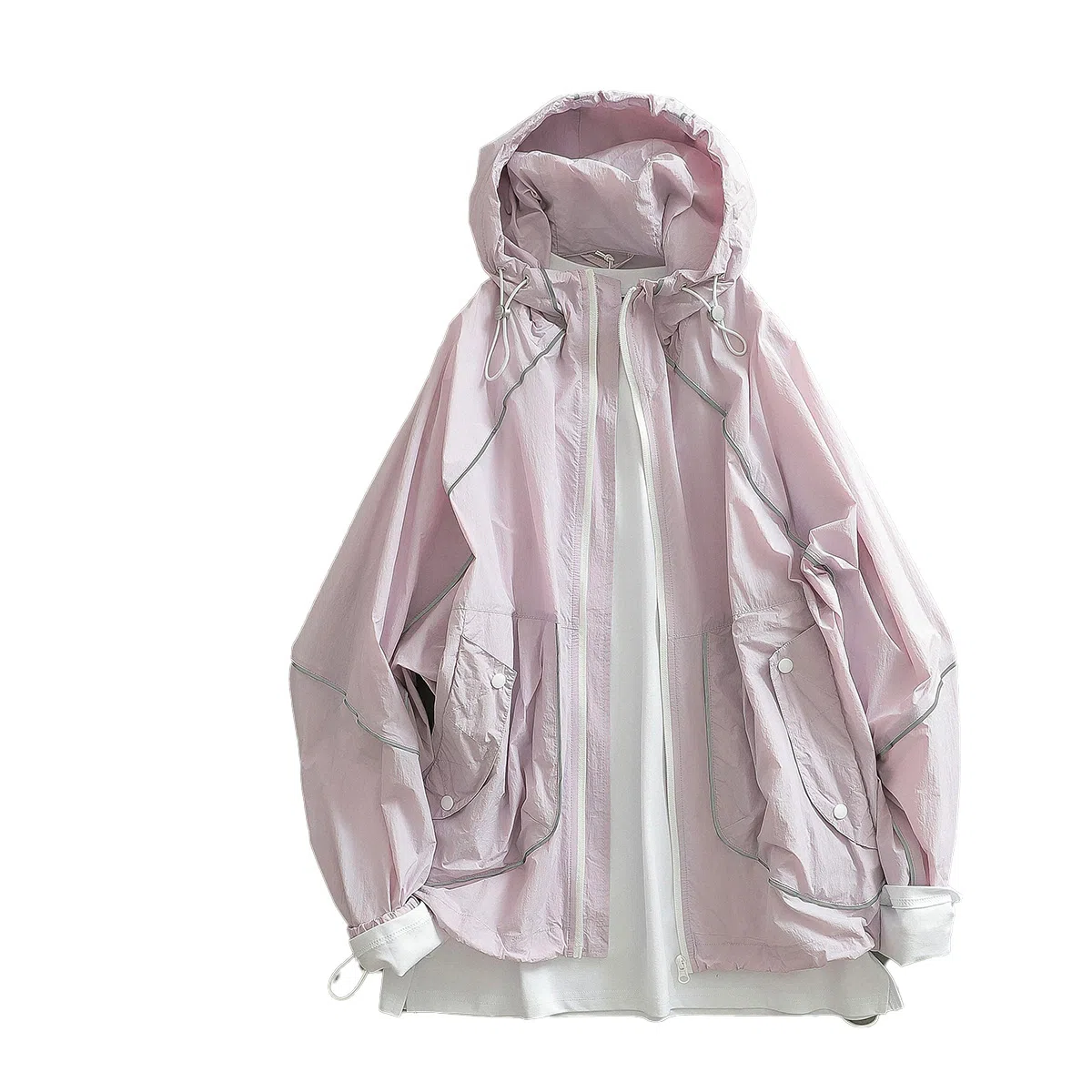 见川 户外山系纯色舒适宽松长袖防晒服 男女同款