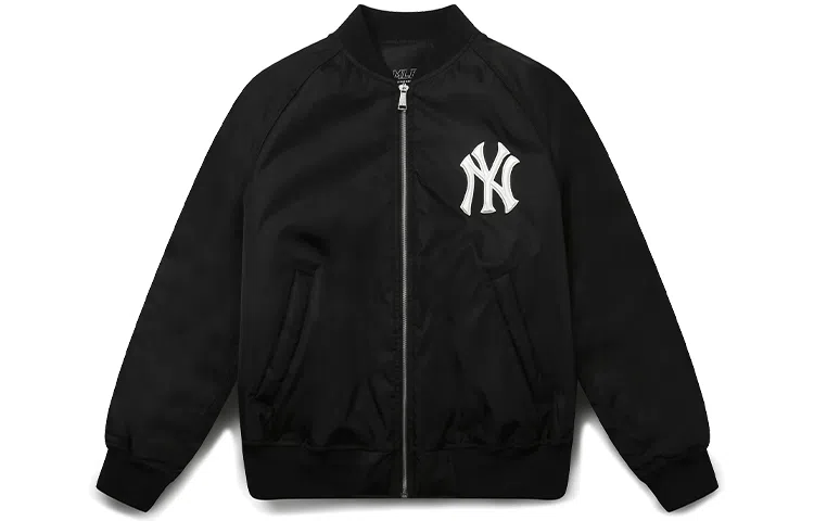 MLB Yankees Logo Zip Jacket Black
