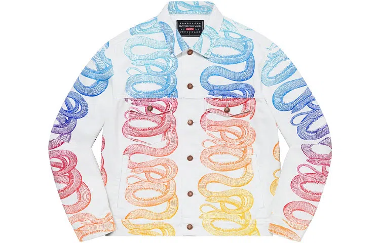 Supreme x HYSTERIC GLAMOUR Snake Denim Trucker Jacket