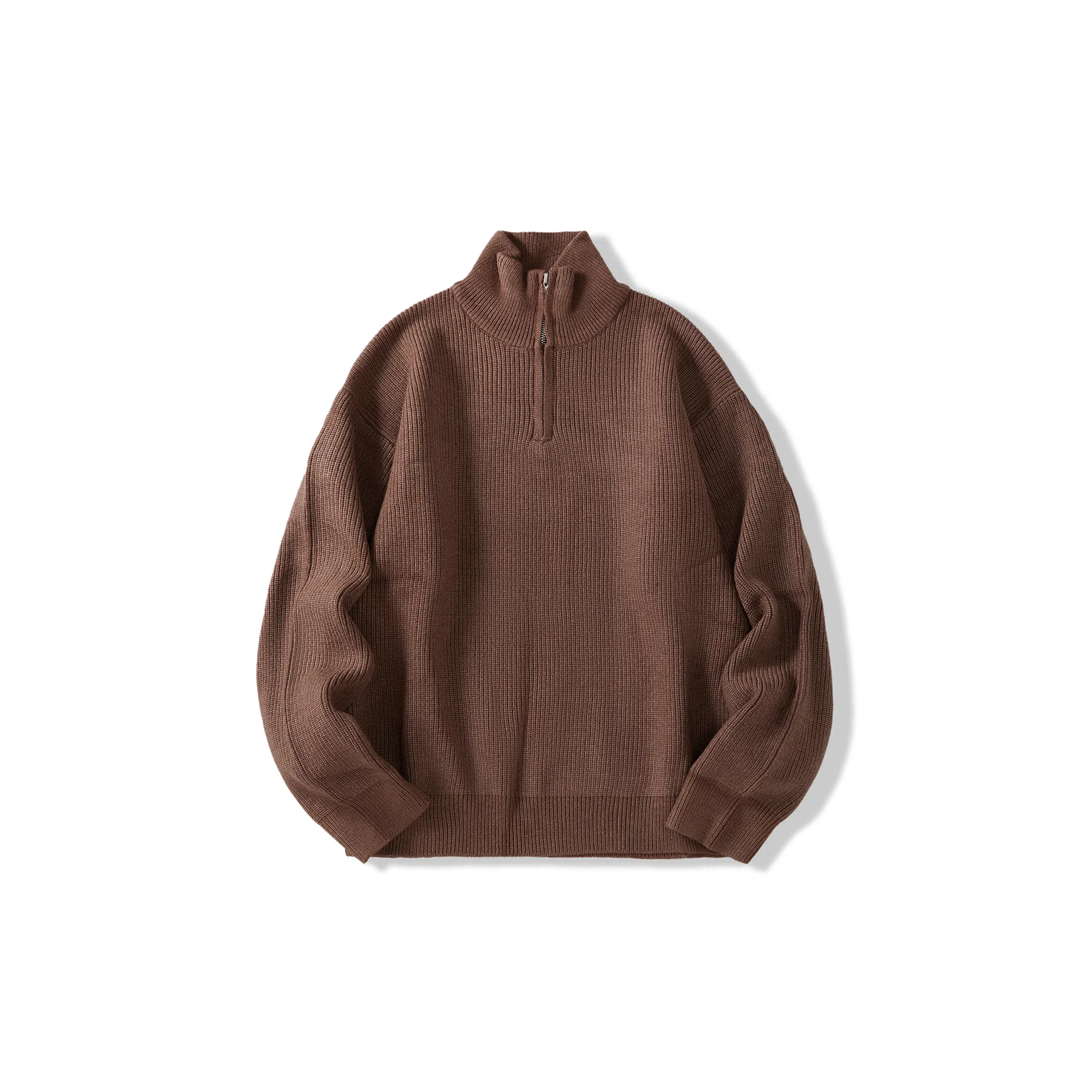 Wo Shi Da Wei Retro Half-Zip Sweater