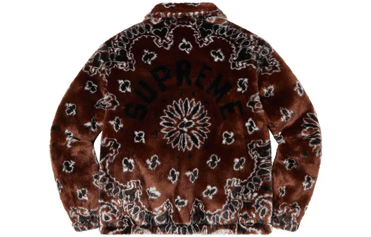 Supreme Bandana Faux Fur Bomber Jacket