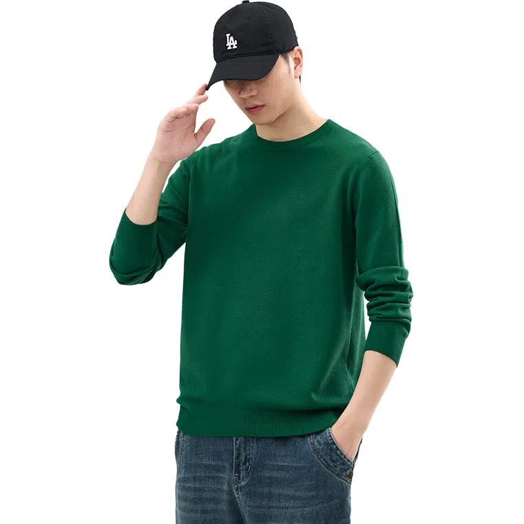 【dme】 圆领套头基础款宽松百搭纯色毛衣 男女同款