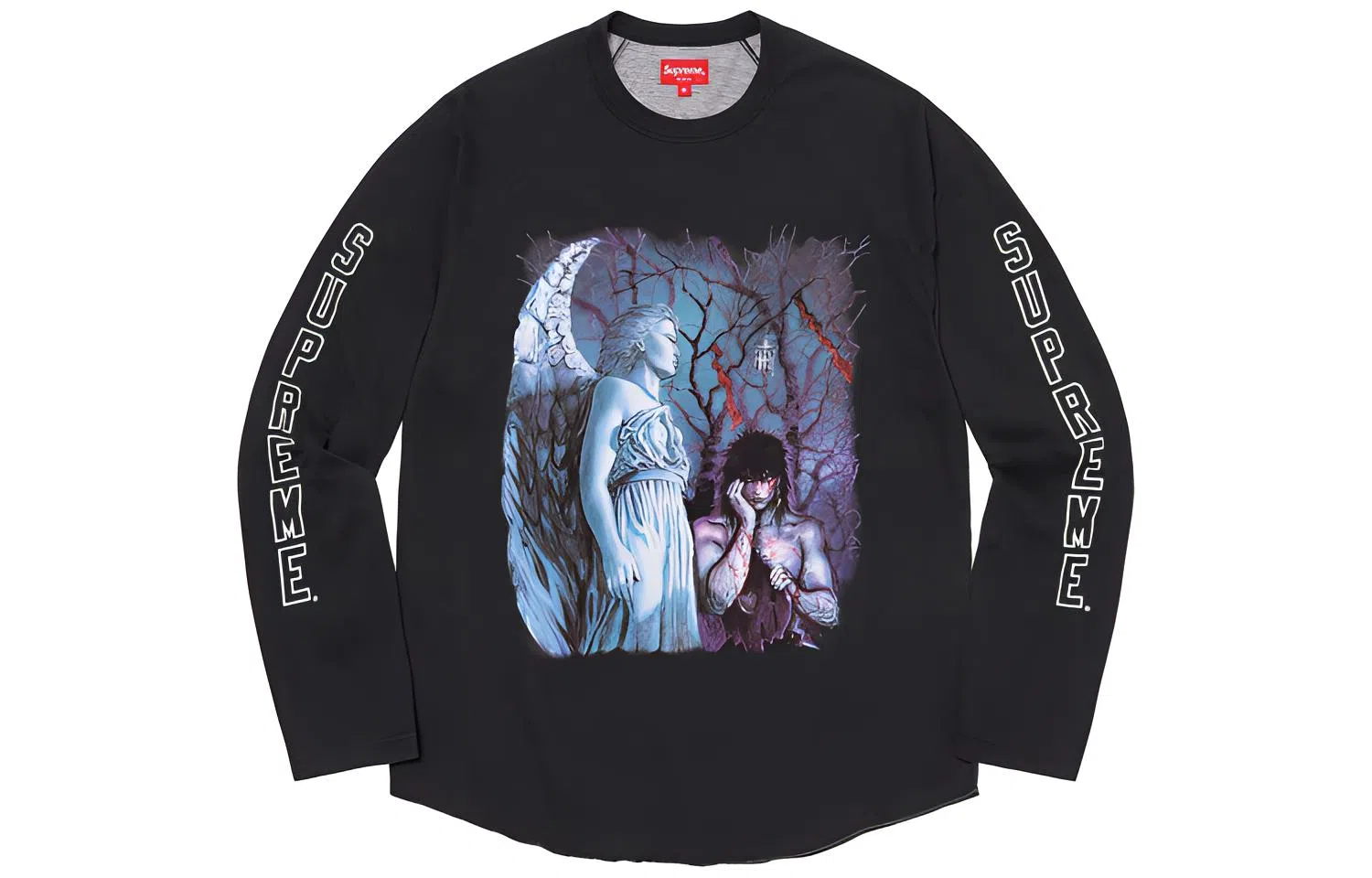 Supreme x The Crow Raglan L/S Top