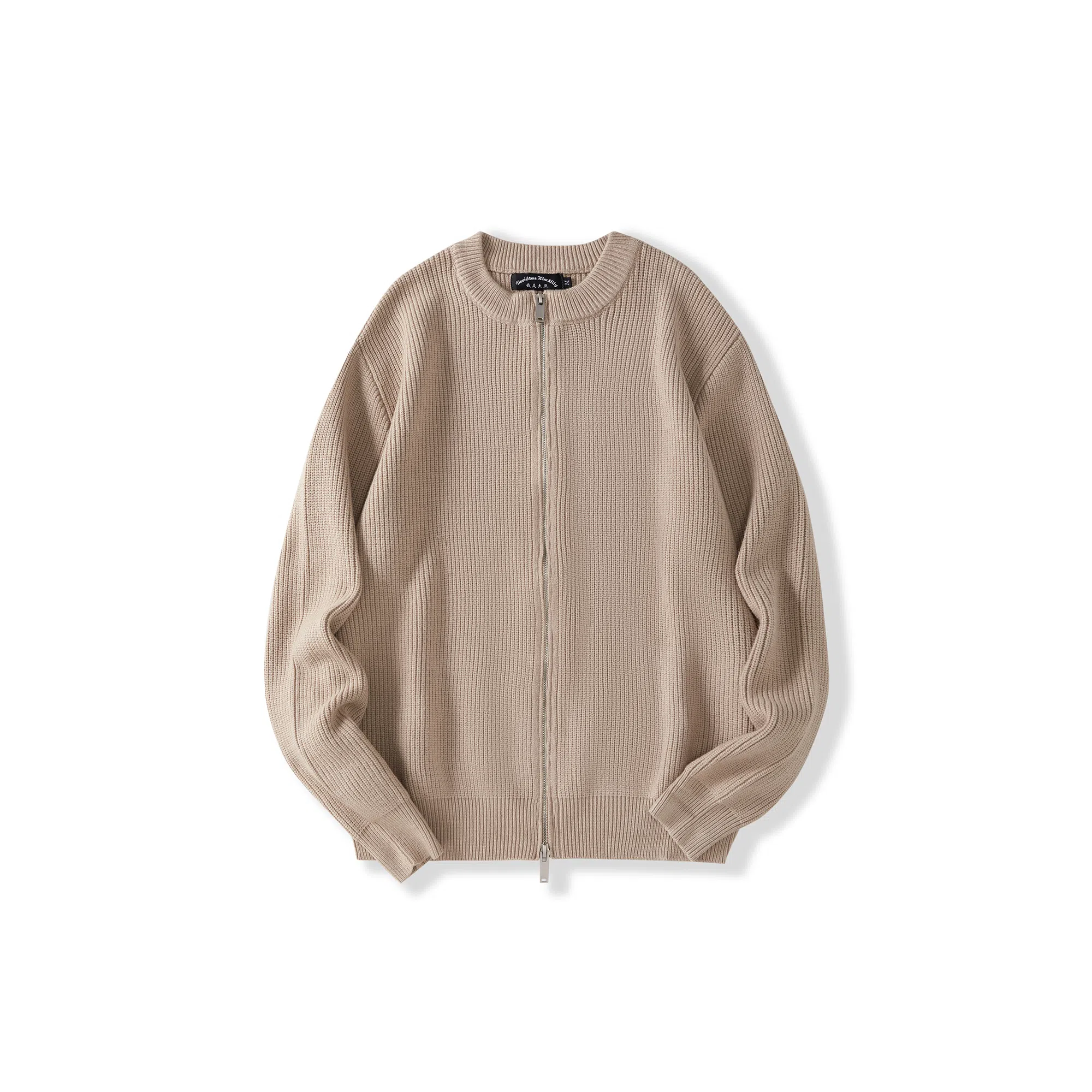 我是大卫 宽松慵懒纯色基础休闲长袖针织衫 男女同款