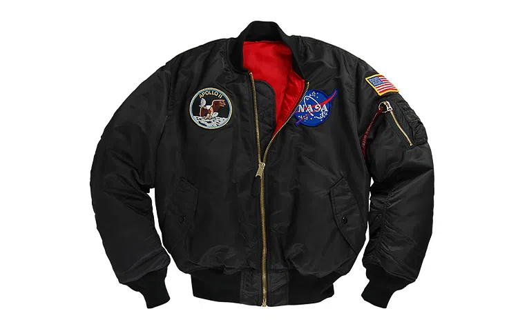 Alpha Industries Apollo MA-1 Flight Jacket Black