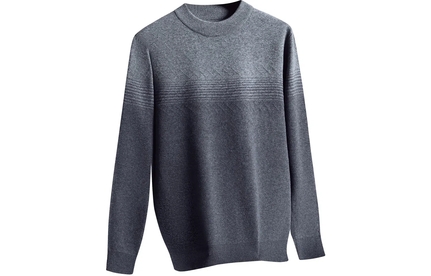 恒源祥 加厚套头半高领长袖针织毛衣 男款