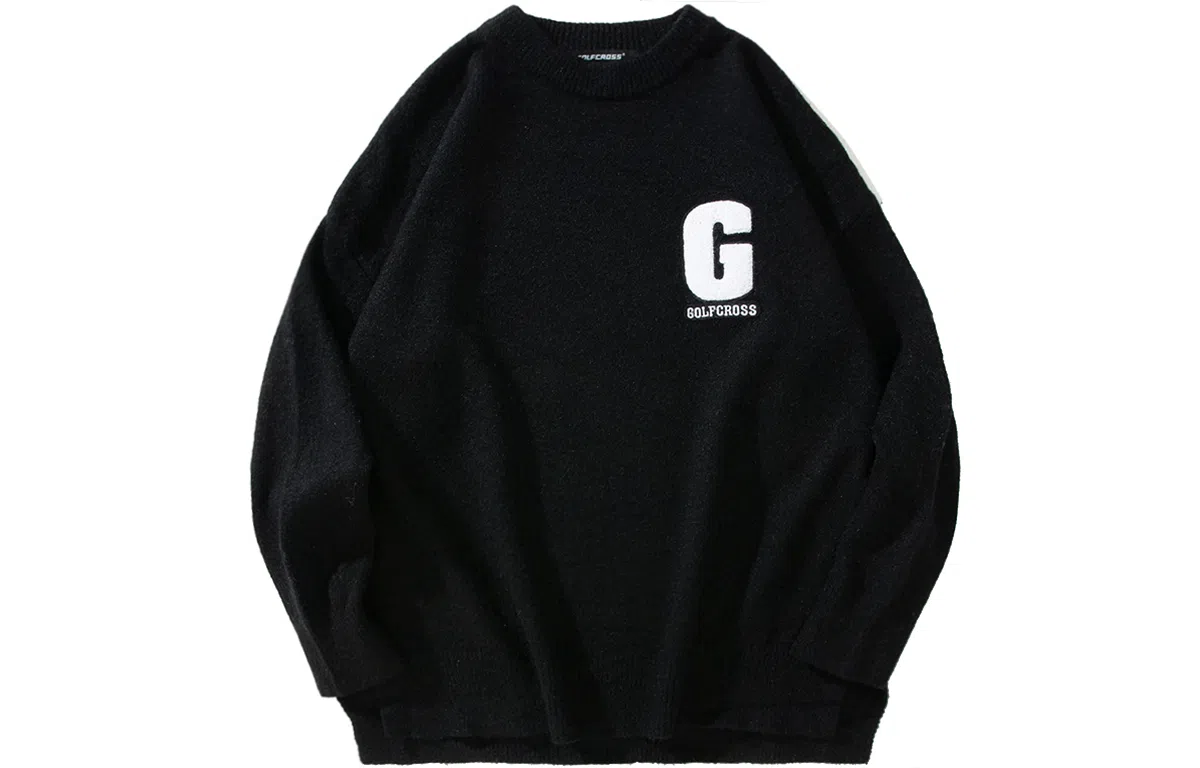 GOLFCROSS Logo Embroidered Pullover Sweater