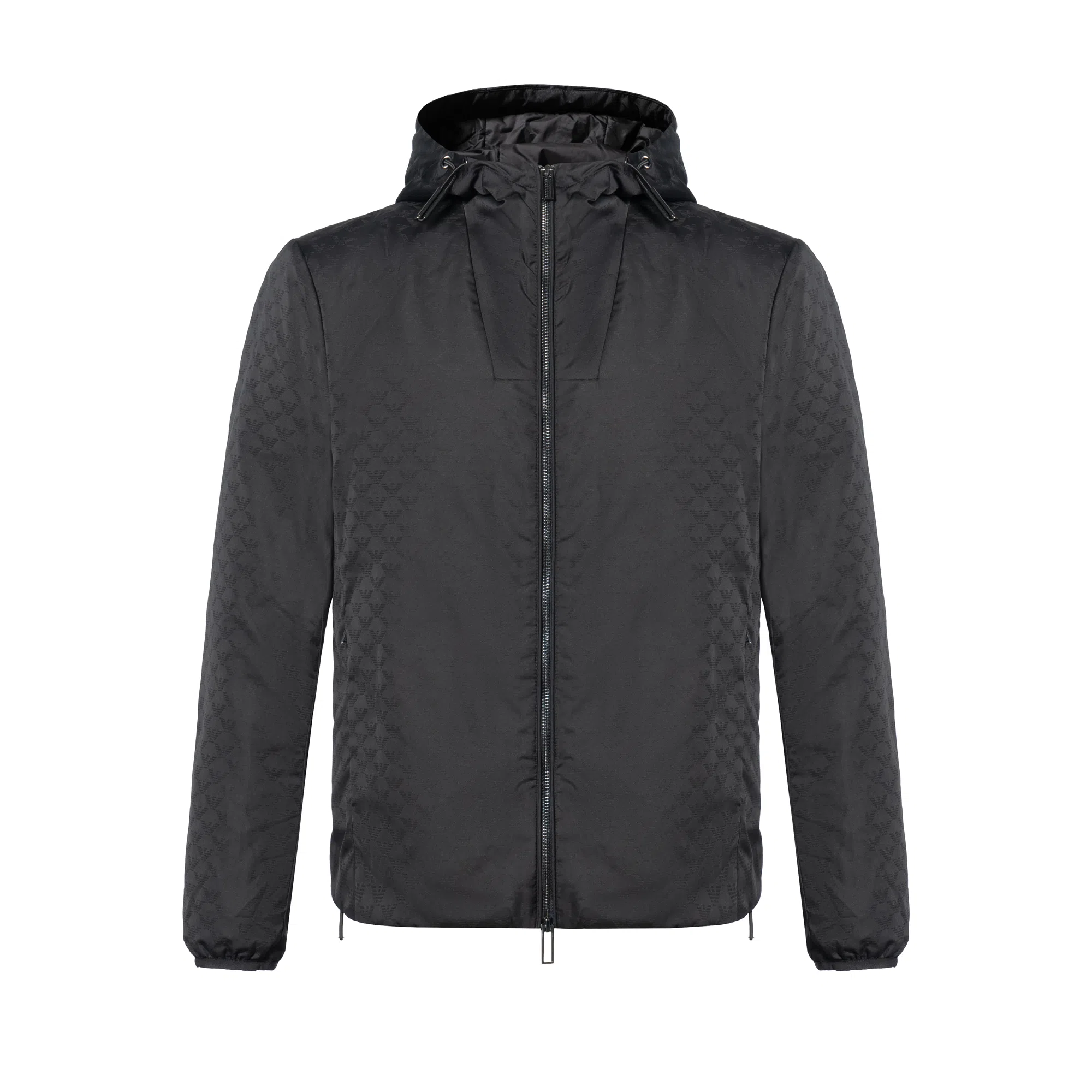 Emporio Armani FW22 Black Hoodie Jacket