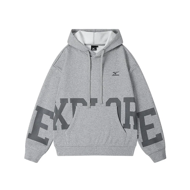 Mizuno Letter Print Fleece Hoodie