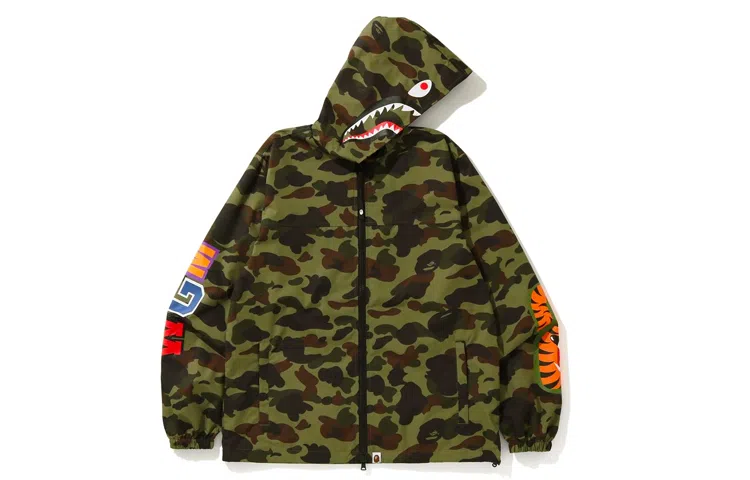 A BATHING APE BAPE Shark Camo Hoodie