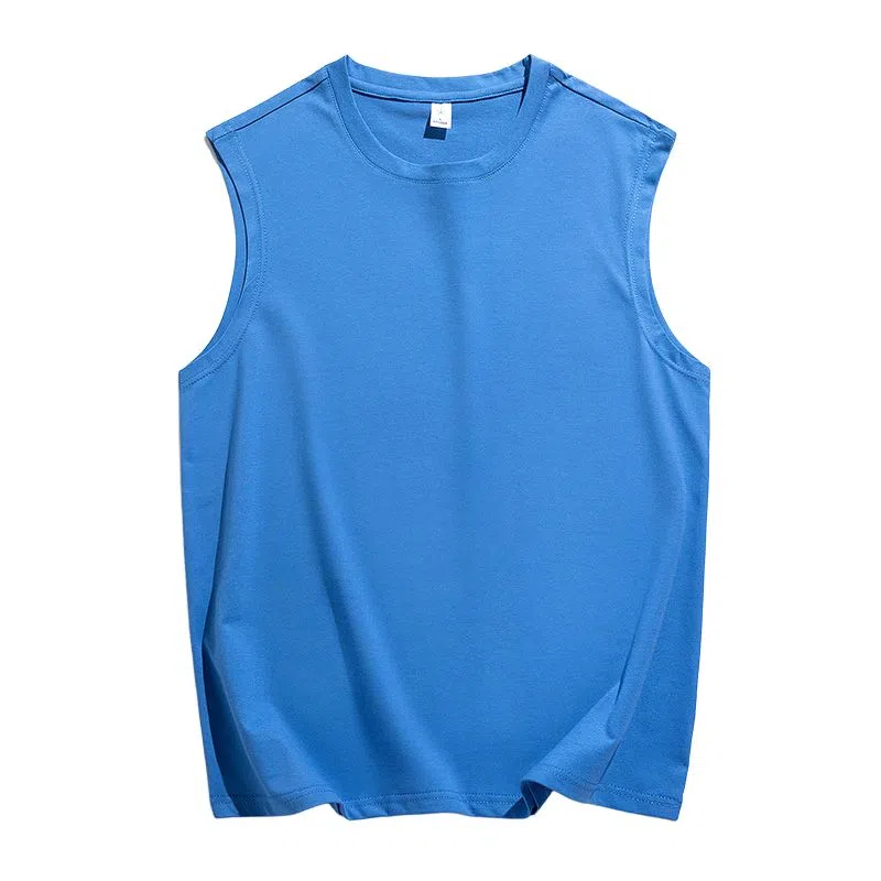 【dme】 日系简约纯棉基础款百搭亲肤柔软透气宽松学生党圆领无袖背心 男女同款