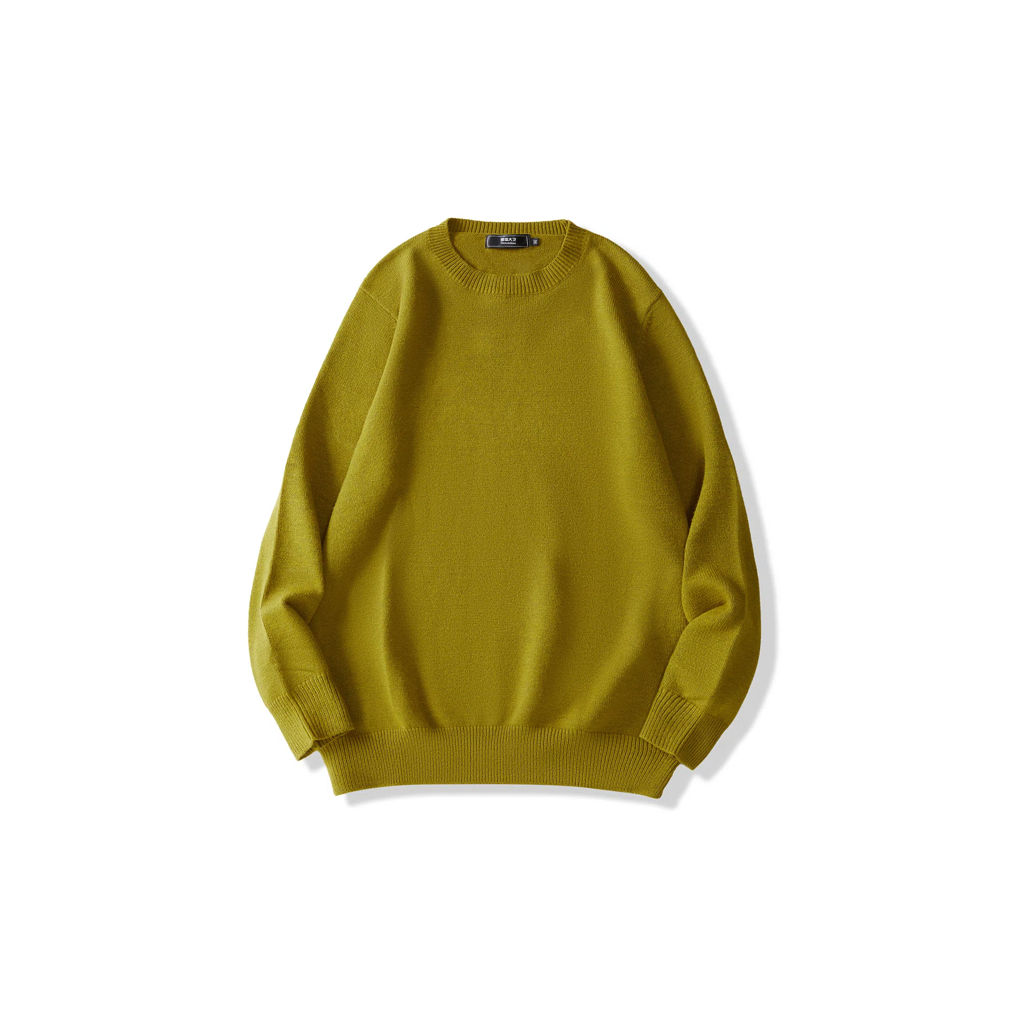 我是大卫 经典糖果色纯色基础款潮流宽松休闲针织衫 男女同款