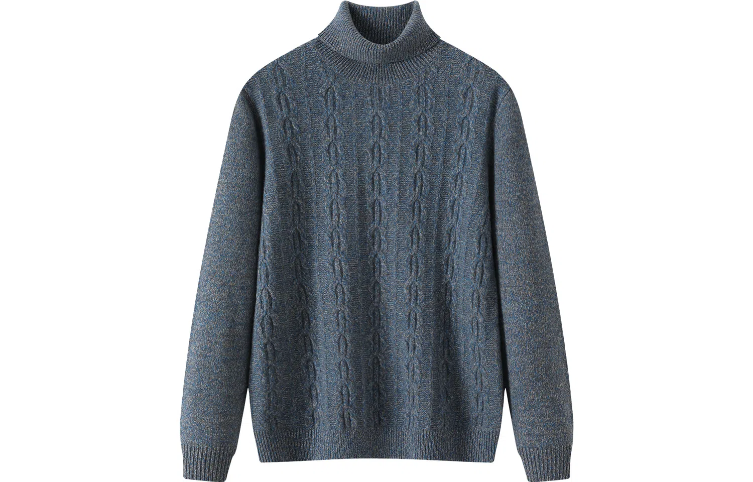 恒源祥 纯色休闲高领毛衣 男款