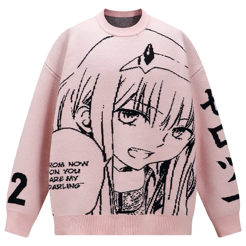KAKAZZY Y2K Cartoon Sweater