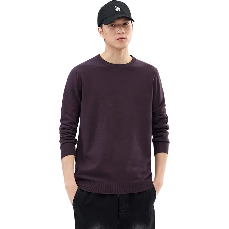 【dme】 圆领套头基础款宽松百搭纯色毛衣 男女同款