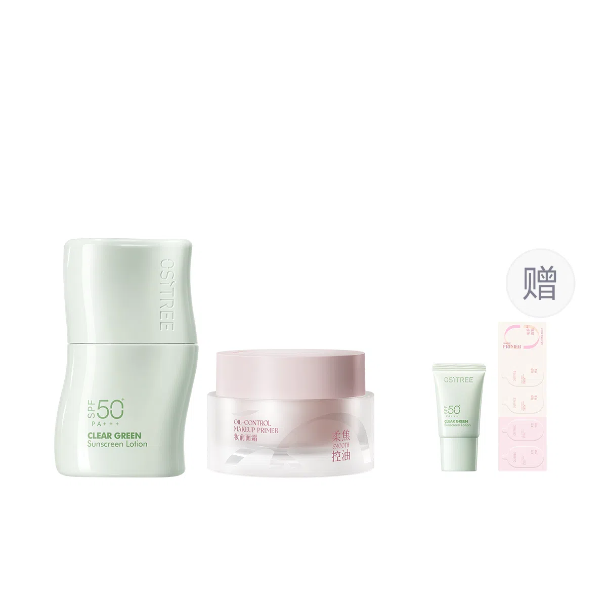 柳丝木 焕采柔焦妆前面霜组合 控油易上色持久不卡粉隔离