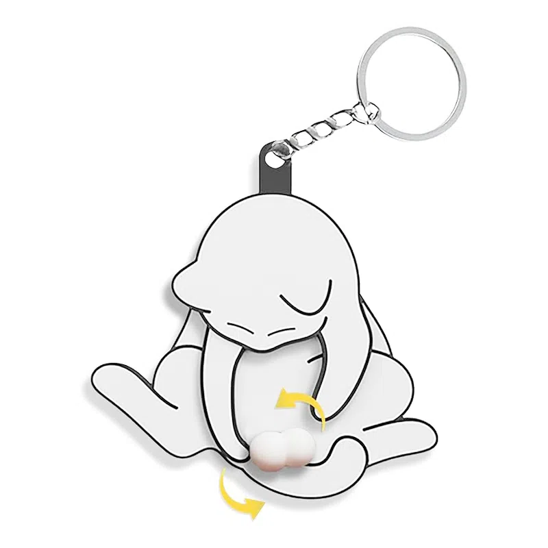 【可爱捣蛋猫】 千桐 卡通萌趣搞怪创意钥匙包包猫咪挂饰 行李箱 塑料 挂件 男女同款情侣款