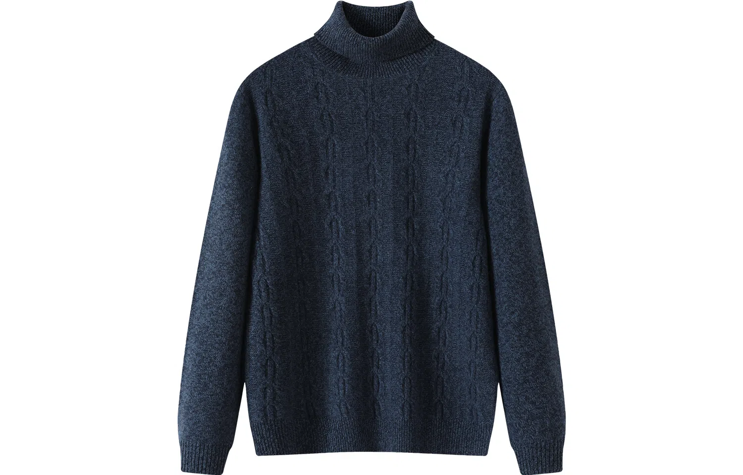 恒源祥 纯色休闲高领毛衣 男款