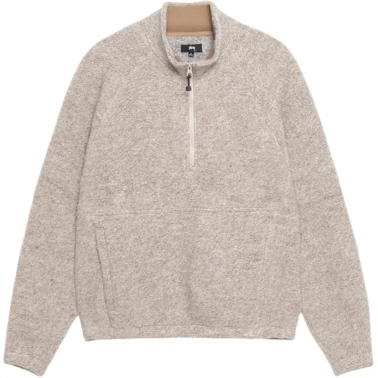 Stussy Wool Blend Sherpa Mock Neck