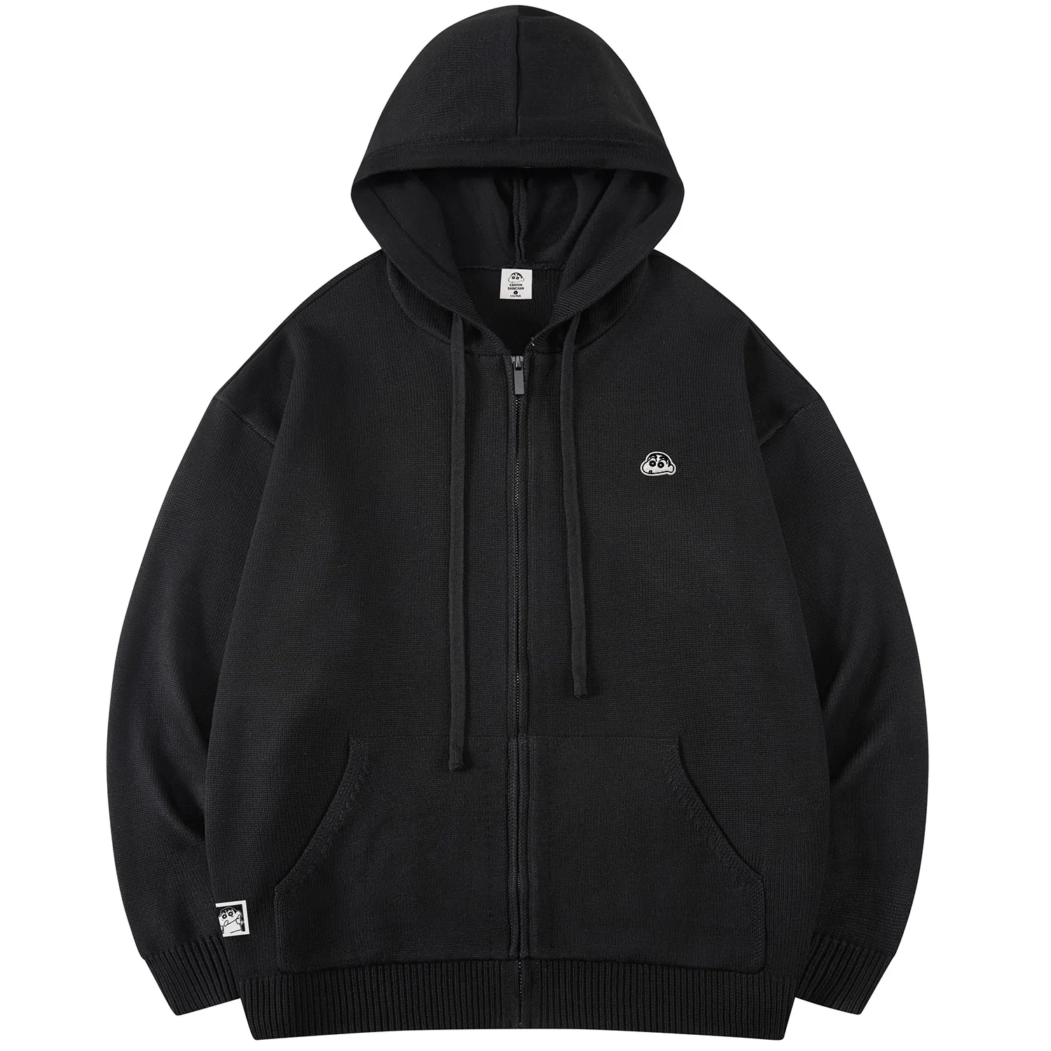 Crayon Shin-chan Logo Hoodie Knit Sweater