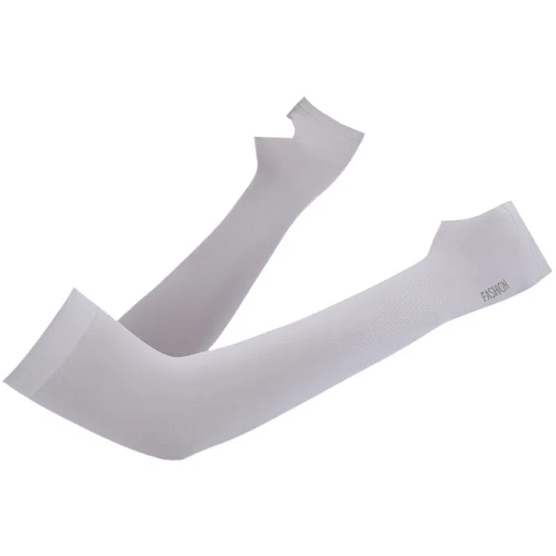 豹了个猫 冰丝凉感紫外线 套指护壁轻薄高弹舒适透气 聚酯纤维 防晒袖 男女同款情侣款