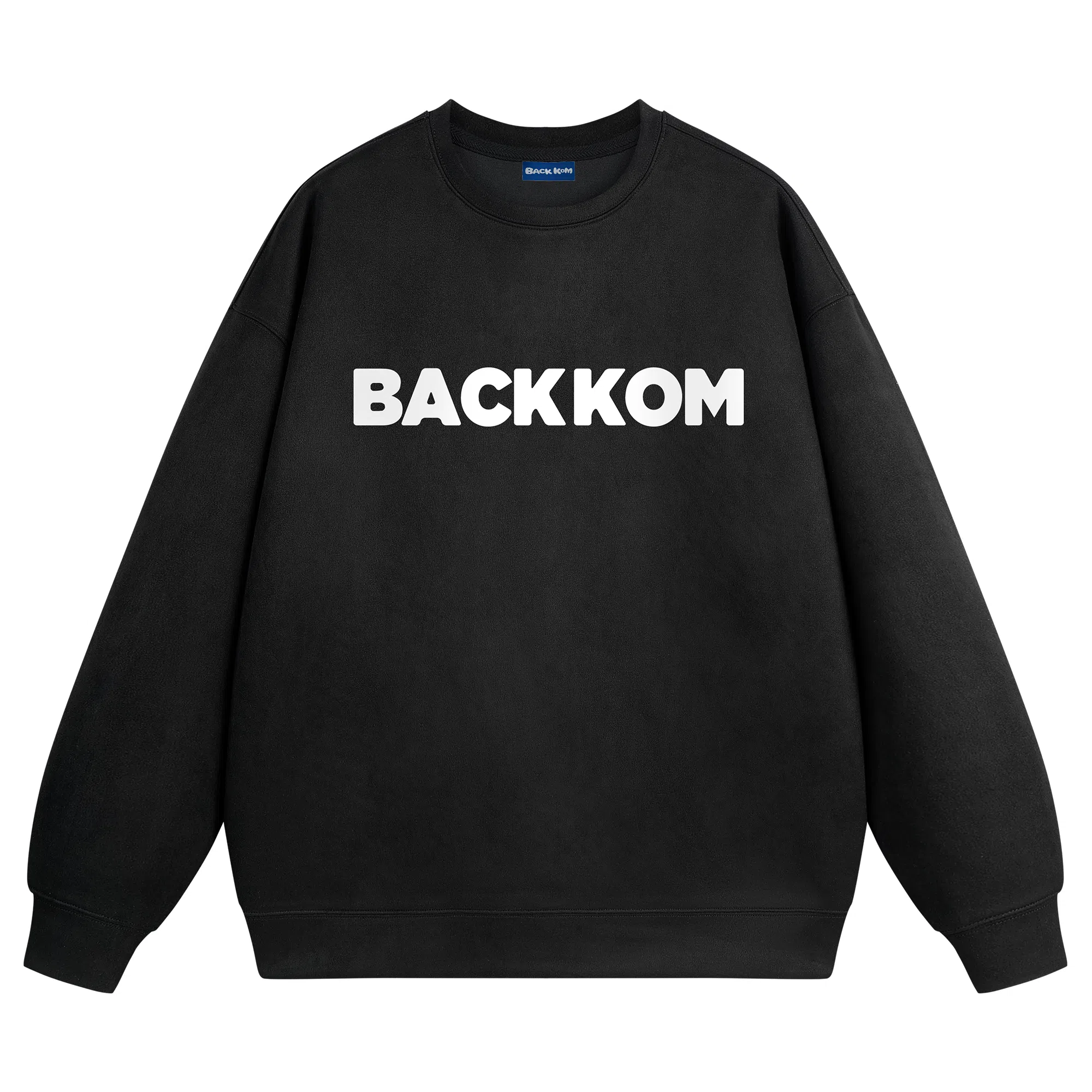 大卫贝肯 字母纯色基础款休闲宽松套头重磅圆领长袖卫衣 男女同款