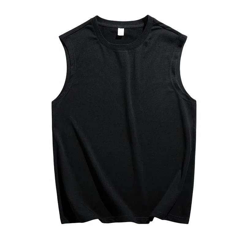 【dme】 日系简约纯棉基础款百搭亲肤柔软透气宽松学生党圆领无袖背心 男女同款