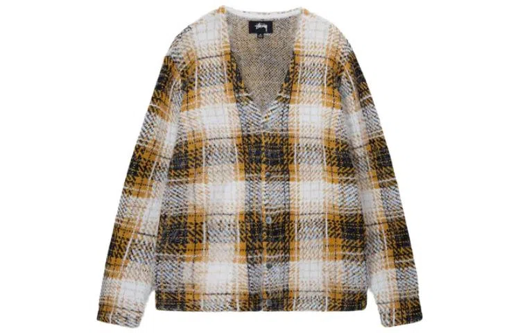 Stussy SS23 HAIRY PLAID CARDIGANV