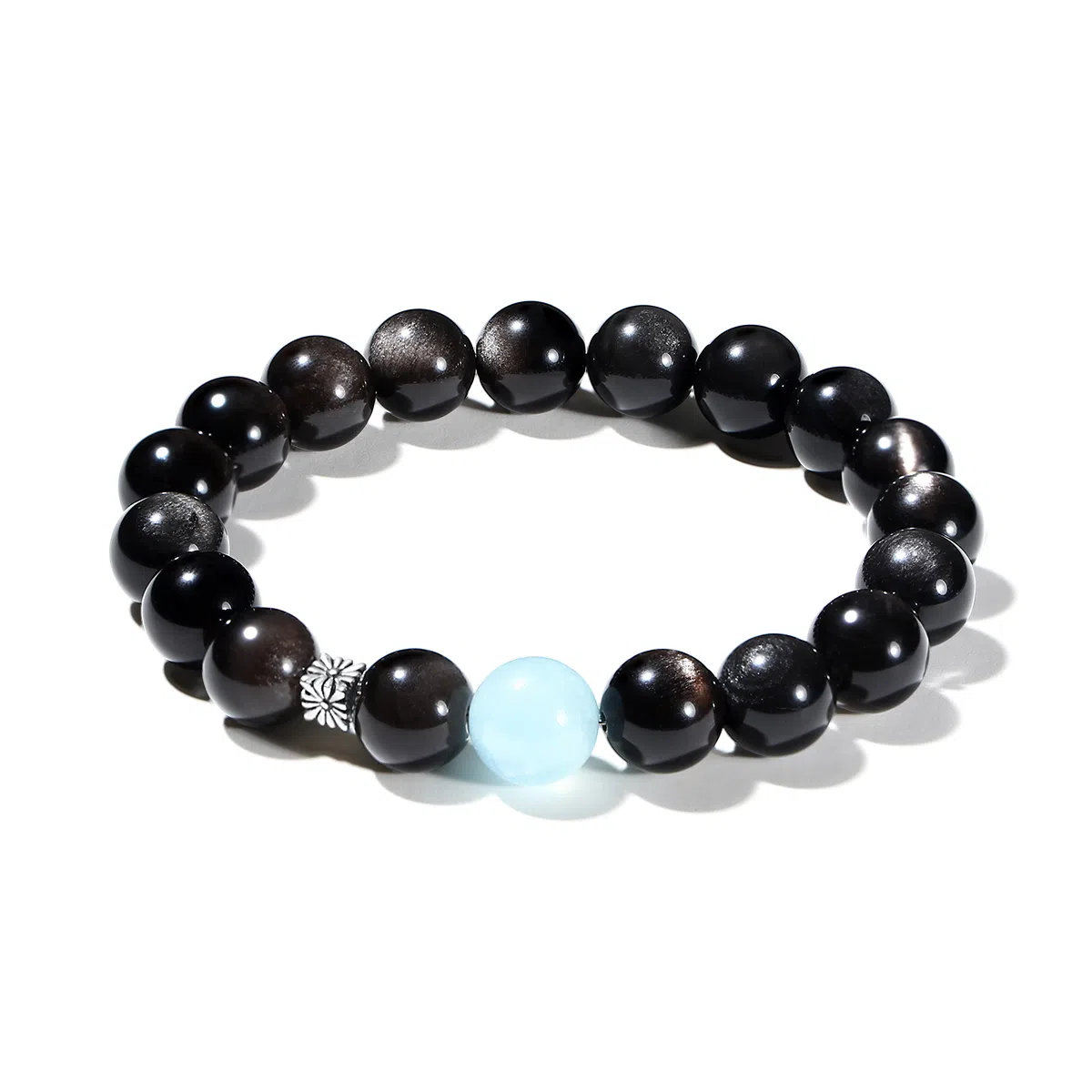 普陀山文创 事业运爆棚国潮小众设计富贵吉祥钱来运转招财转运珠一夜暴富#好运 黑曜石 手串 男女同款情侣款