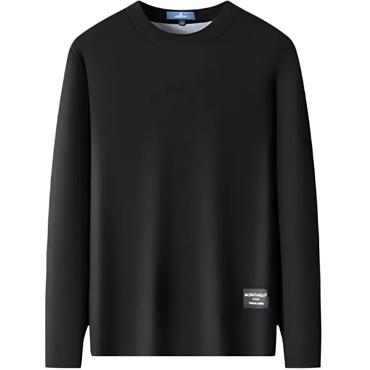 梦特娇 宽松圆领长袖毛衣 男款