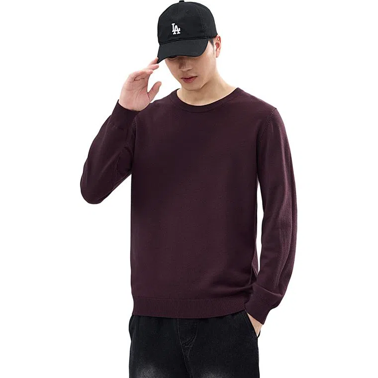 【dme】 圆领套头基础款宽松百搭纯色毛衣 男女同款