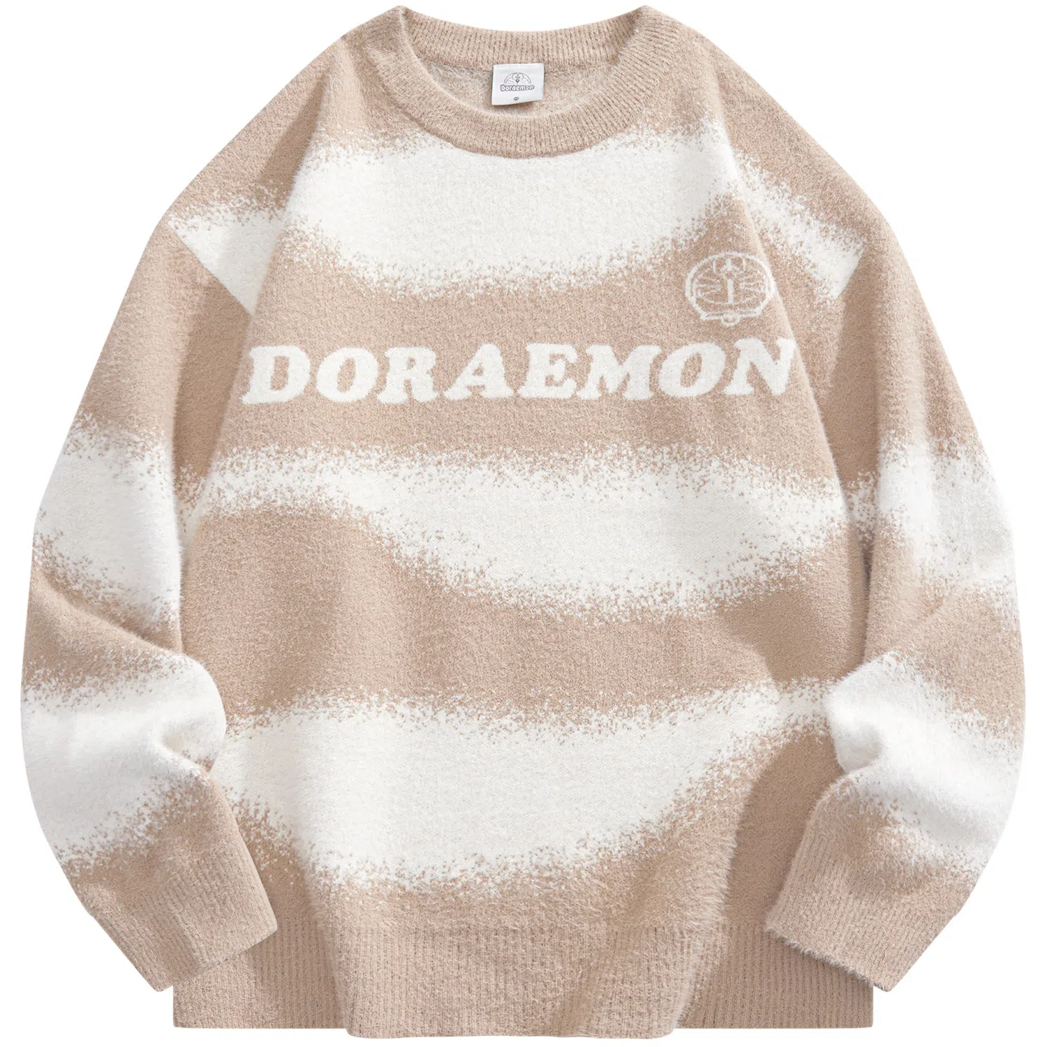 Doraemon Retro Jacquard Logo Sweater