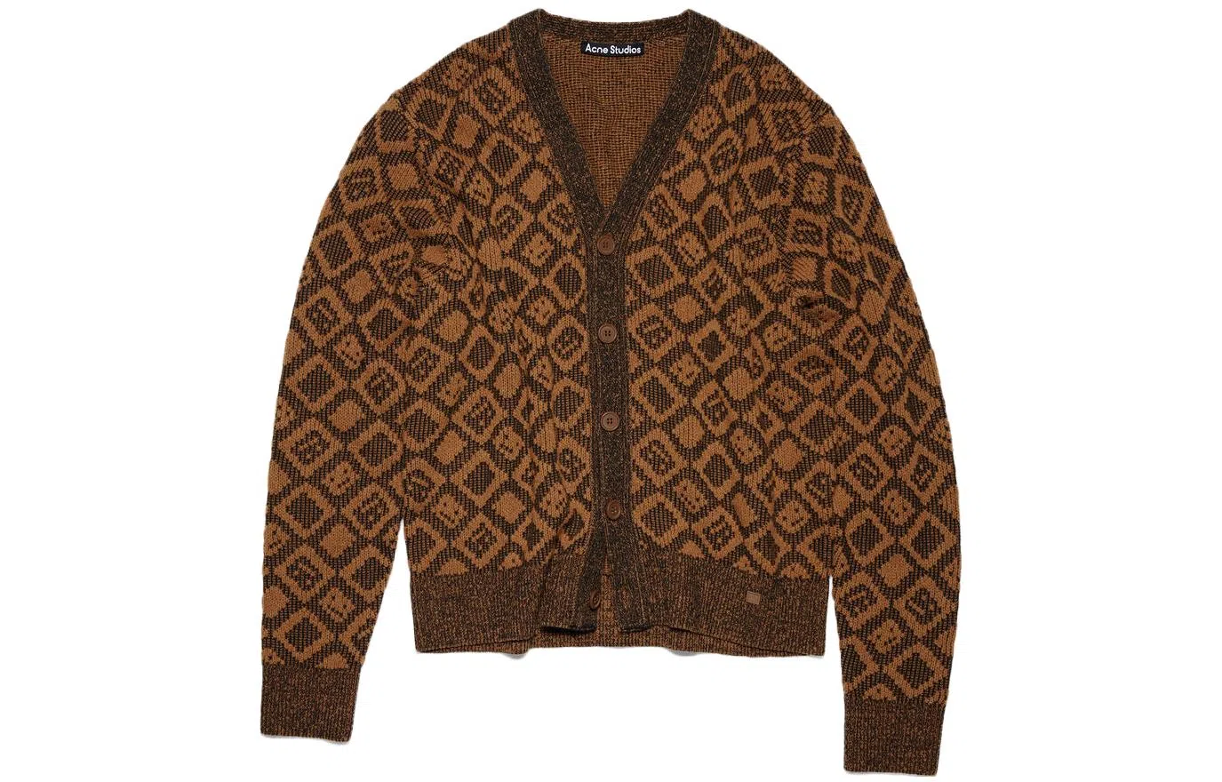 Acne Studios Face Wool Sweater Brown