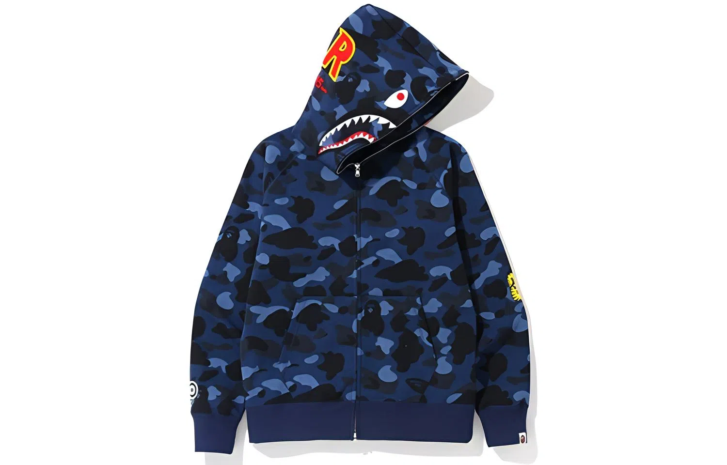 A BATHING APE Shark Hoodie Navy