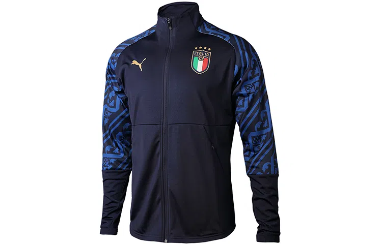 Puma Italy Football Training Jacket Navy