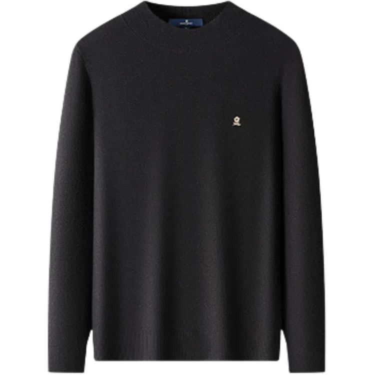 梦特娇 宽松长袖圆领毛衣 男款