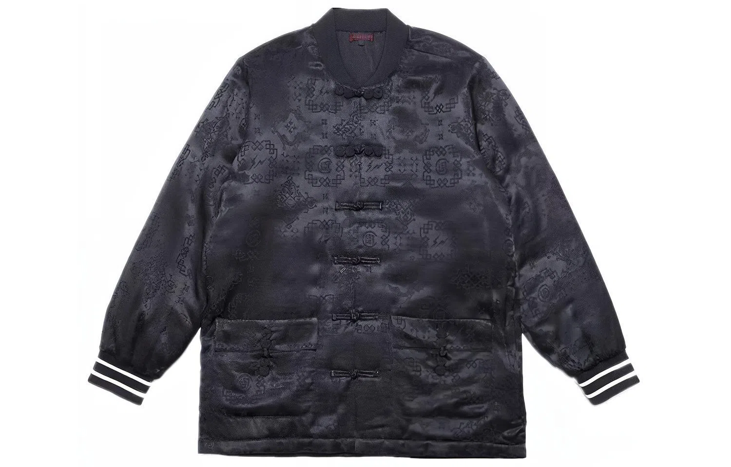 CLOT x Fragment Design Black Silk Jacket