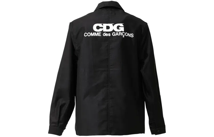 CDG Regular Fit Logo Jacket Black