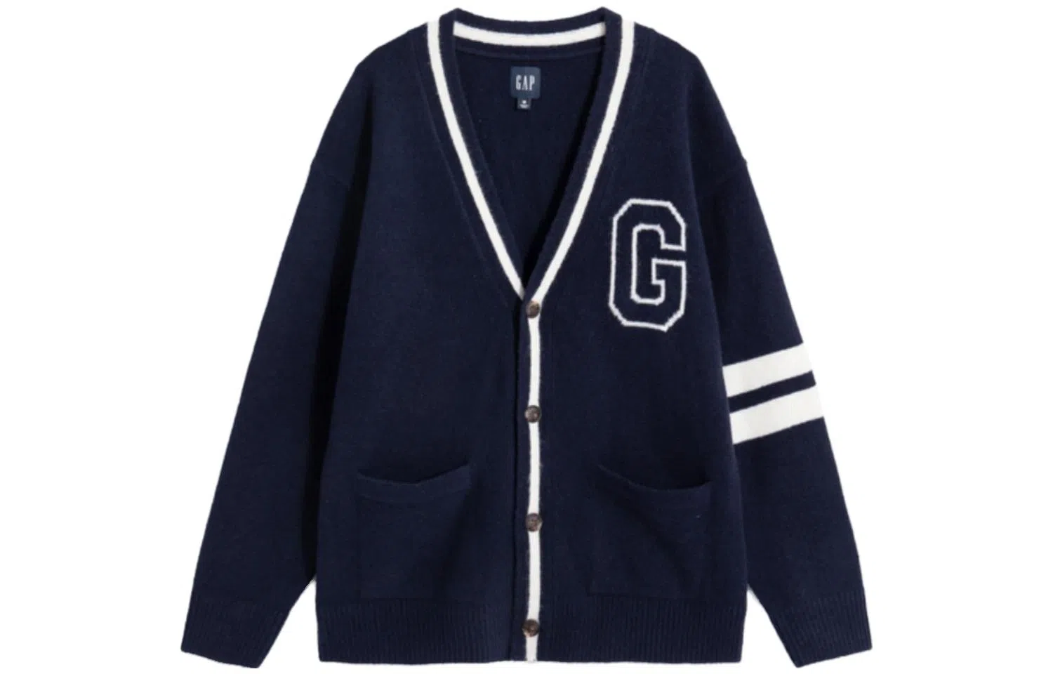 GAP Logo V-Neck Knit Sweater