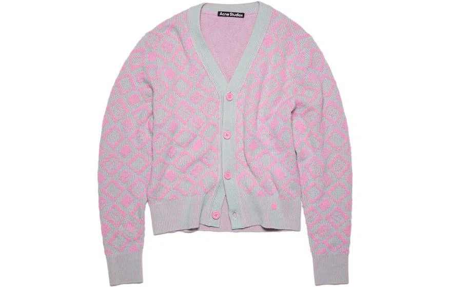 Acne Studios Face Wool Knit Pink