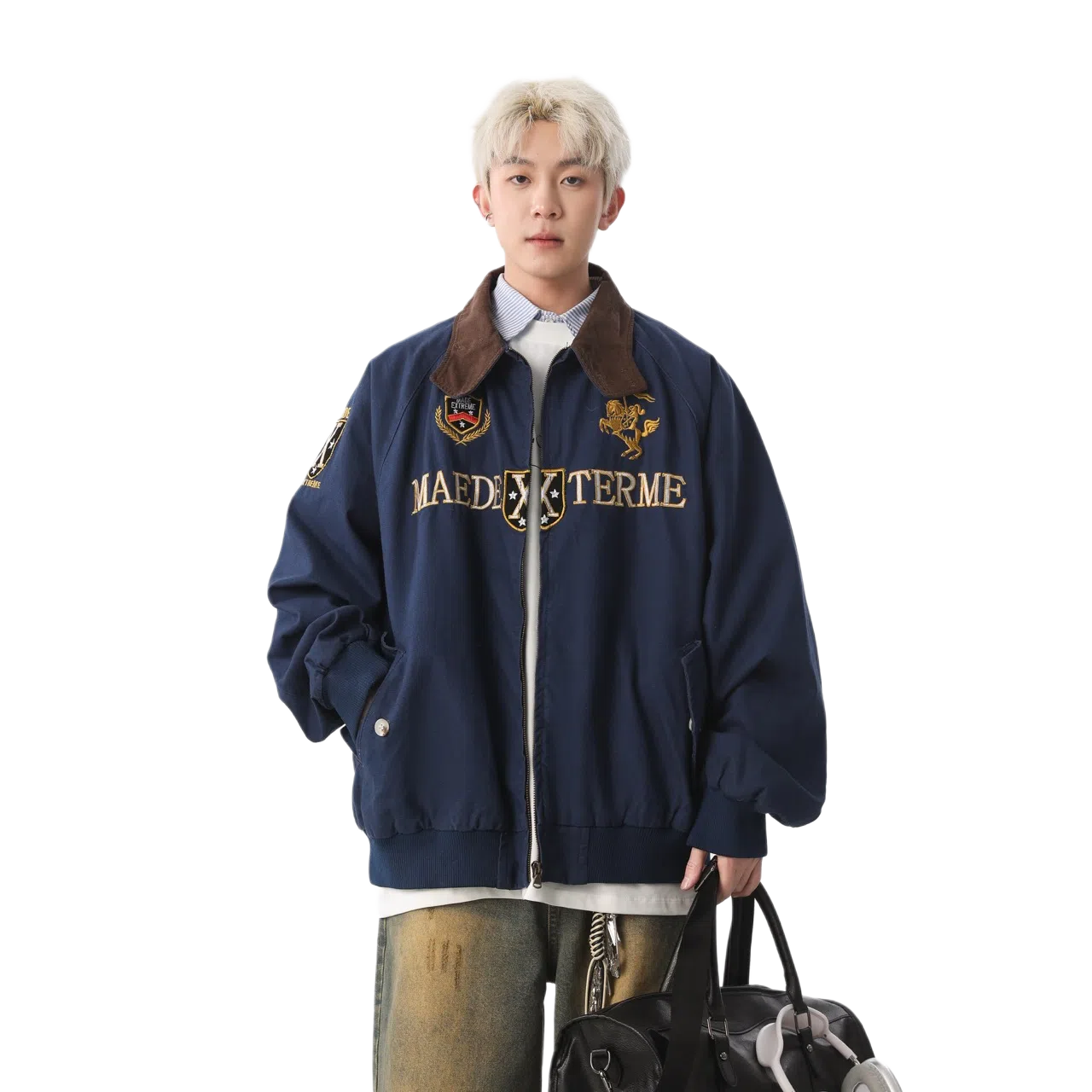 PANDA ADEVIL Harrington Denim Jacket