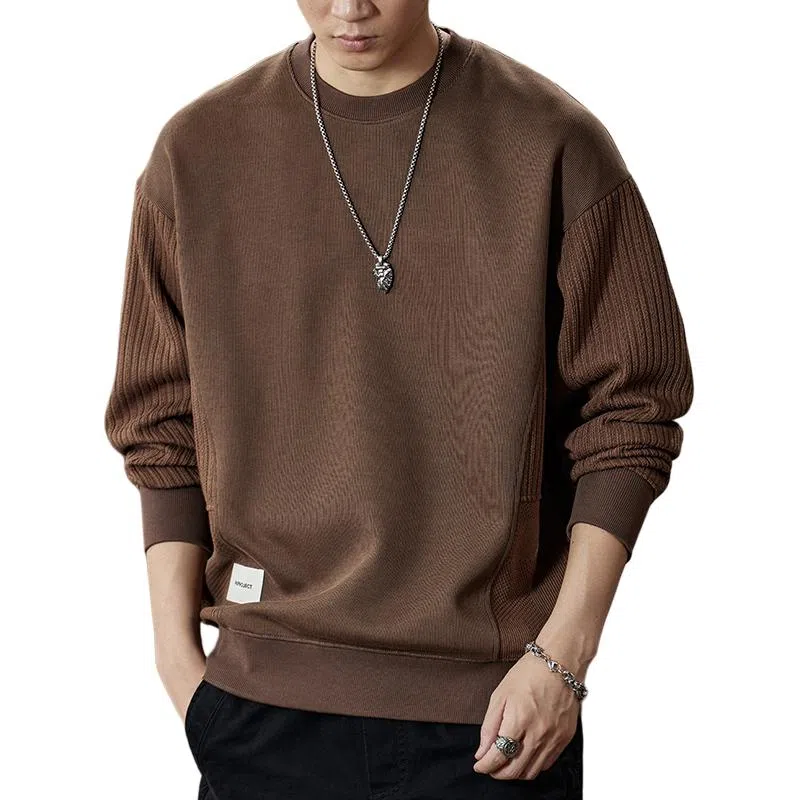 【dme】 基础款圆领时尚纯色毛衣 男女同款