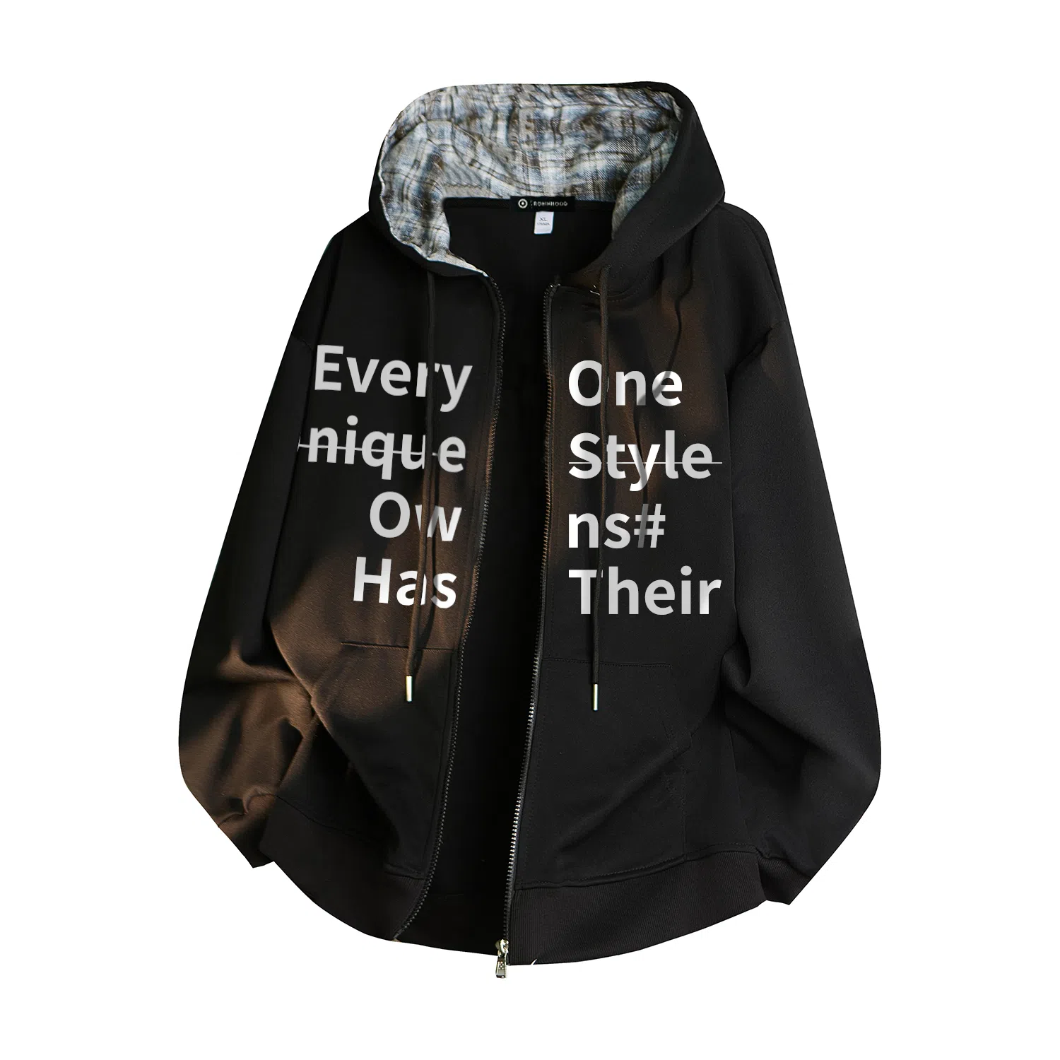 ROBINHOOD Plaid Hoodie