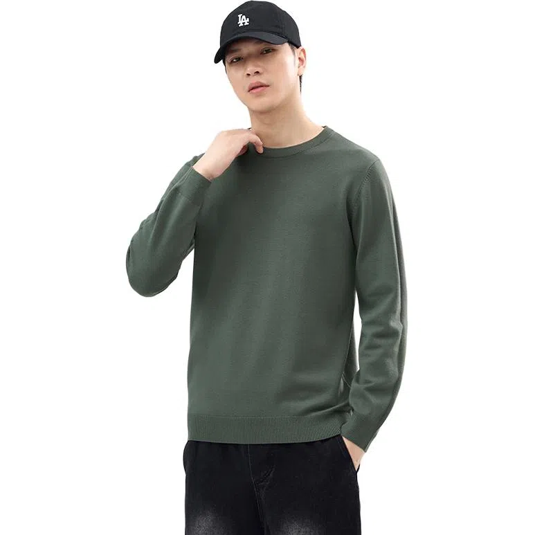 【dme】 圆领套头基础款宽松百搭纯色毛衣 男女同款