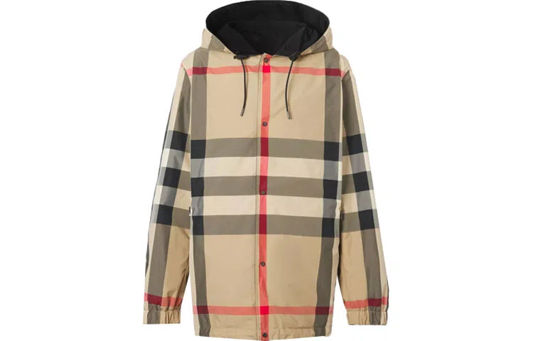 Burberry Classic Check Hooded Jacket Beige