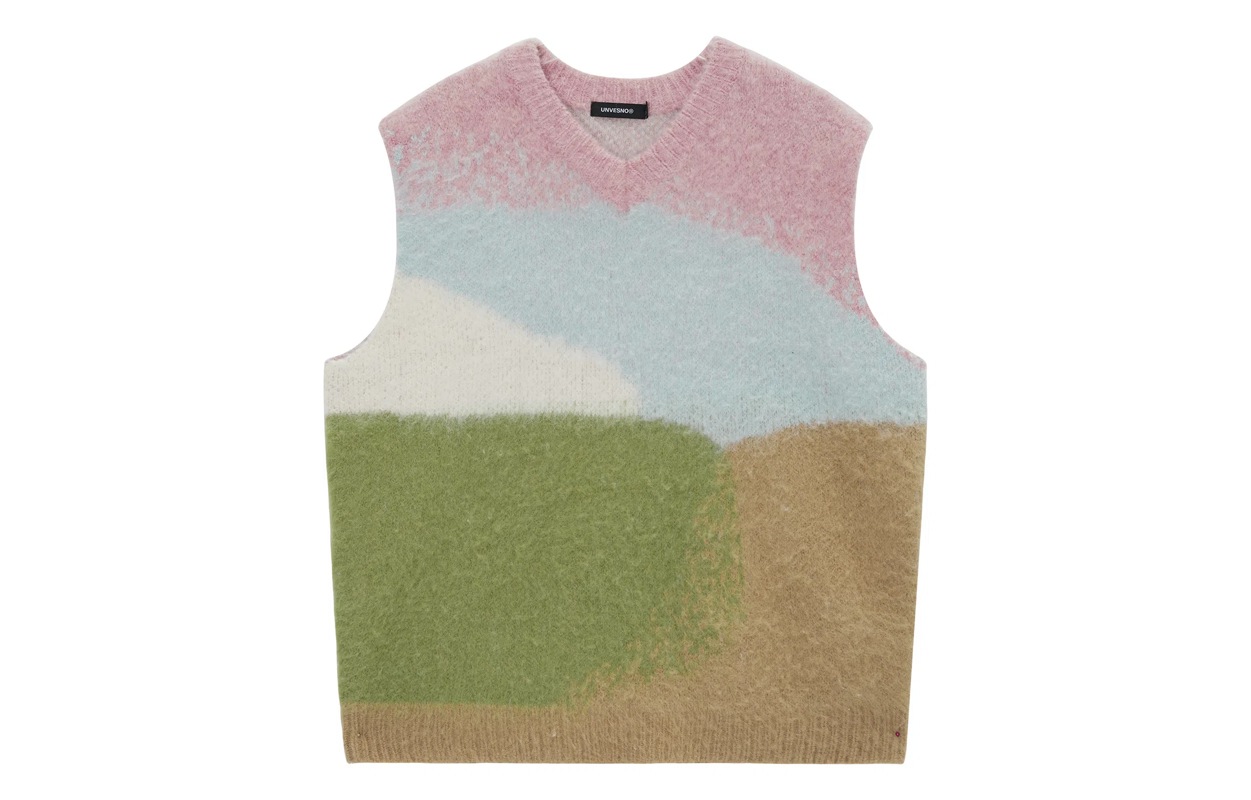 UNVESNO V-Neck Sweater Vest Pink