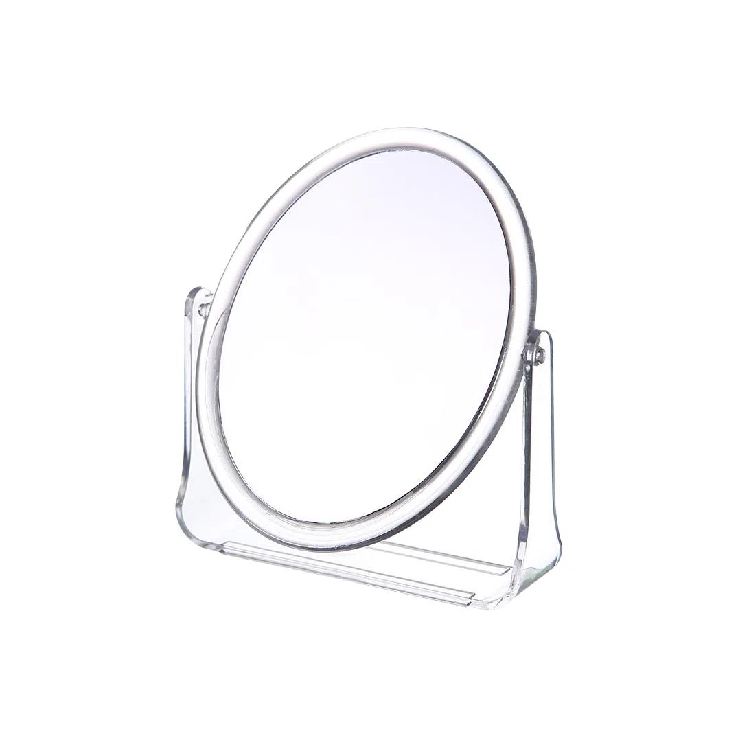 米甜兔 台式双面椭圆形化妆镜 便携